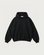 Romimi Heavyweight Hoodie in Black, front view