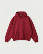 Romimi Heavyweight Hoodie in Burgundy, front view
