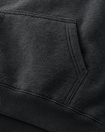 Romimi Heavyweight Hoodie in Charcoal, fabric close-up