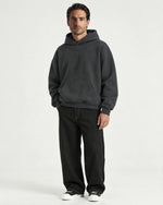 Romimi Heavyweight Hoodie in Charcoal, worn