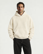 Romimi Heavyweight Hoodie in Ecru, worn