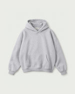 Romimi Heavyweight Hoodie in Grey Melange, front view