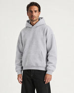 Romimi Heavyweight Hoodie in Grey Melange, worn
