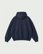 Romimi Heavyweight Hoodie in Navy, back view