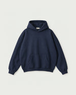 Romimi Heavyweight Hoodie in Navy, front view