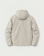 Romimi Hooded Tech Jacket in Beige, back view