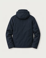 Romimi Hooded Tech Jacket in Navy, back view