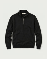 Romimi Knit Half-Zip in Black, front view