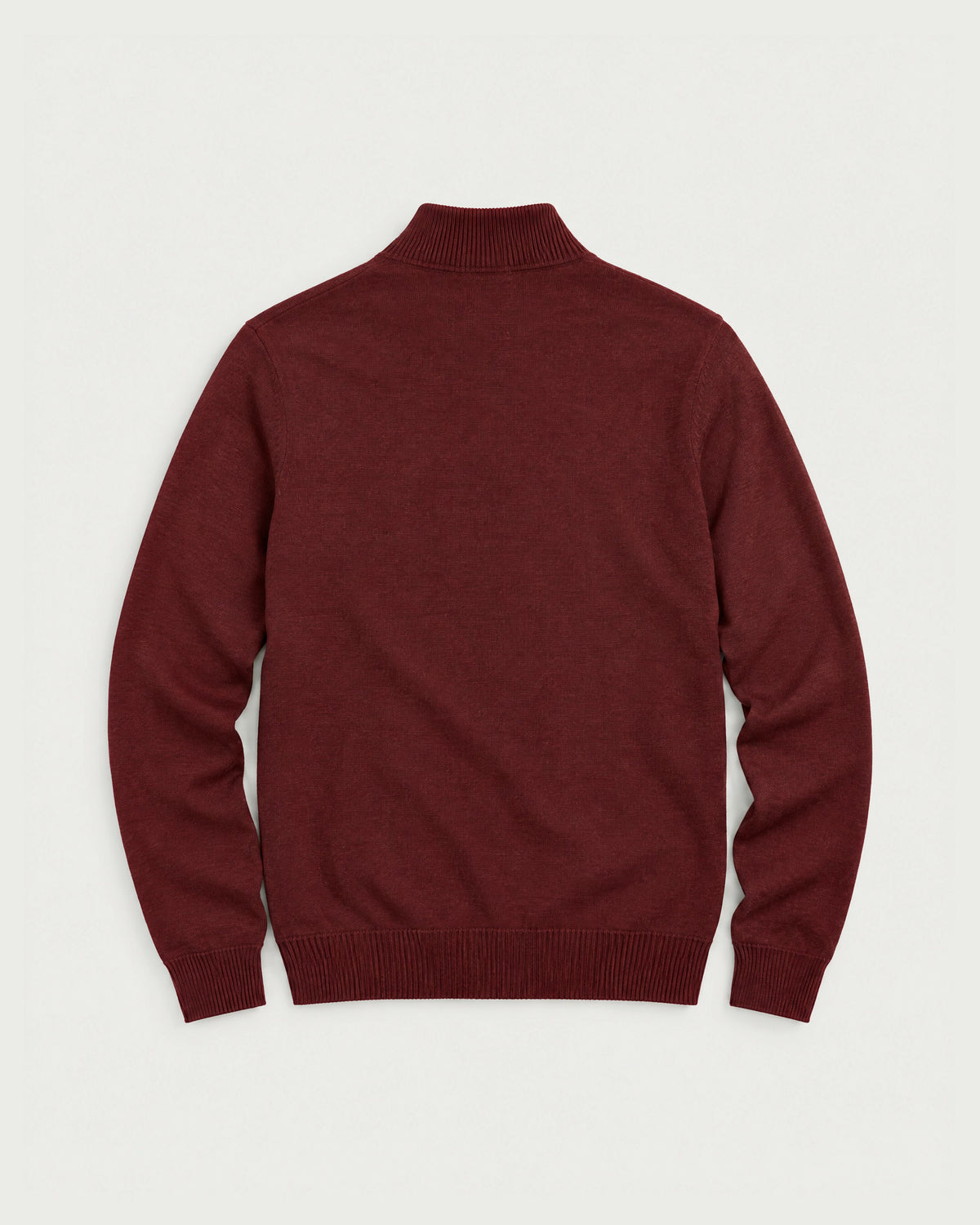 Romimi Knit Half-Zip in Burgundy, back view