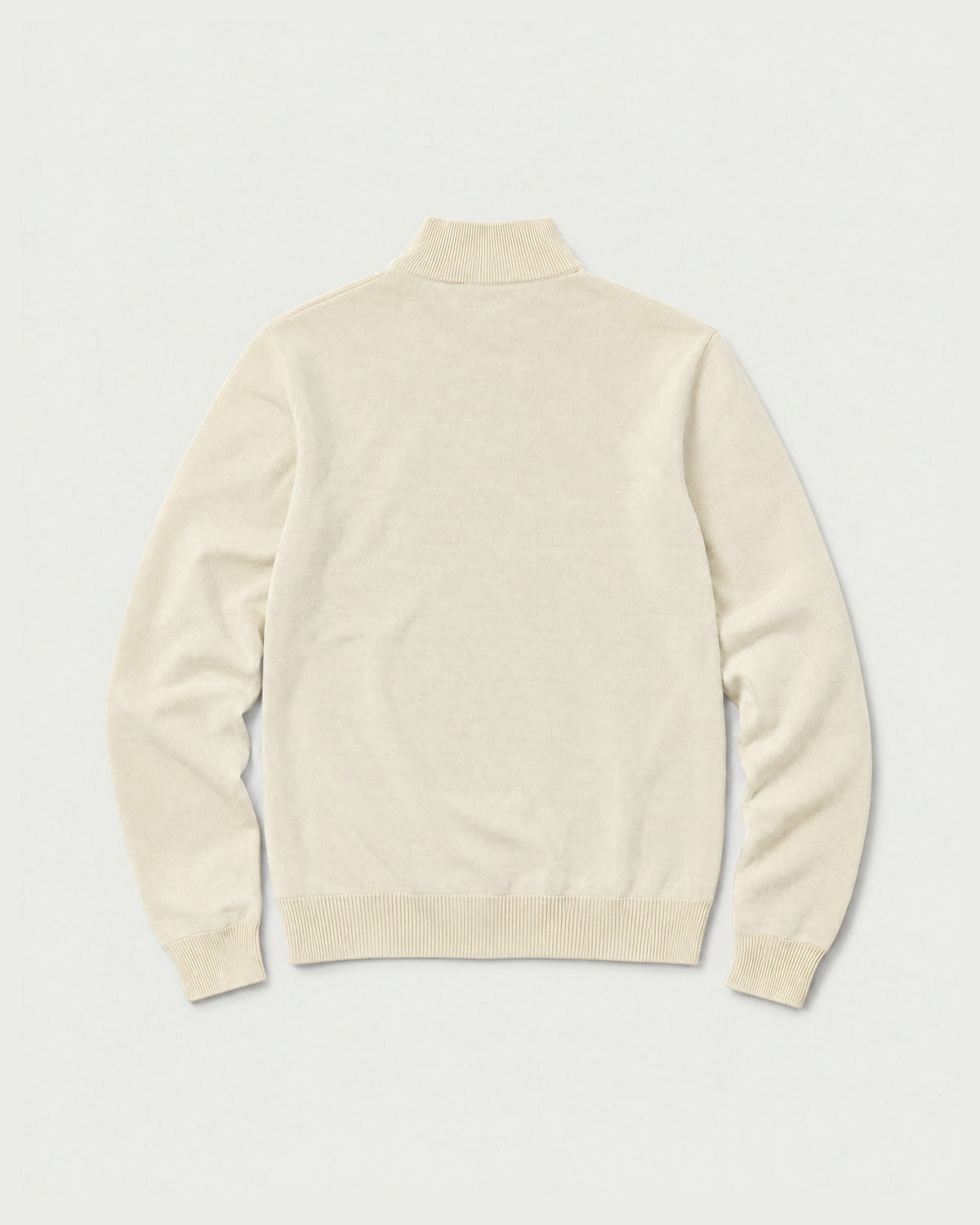 Romimi Knit Half-Zip in Cream, back view