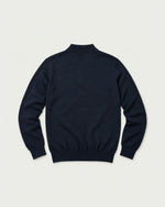Romimi Knit Half-Zip in Navy, back view