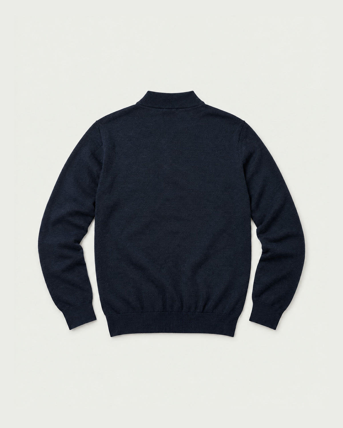 Romimi Knit Half-Zip in Navy, back view