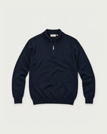 Romimi Knit Half-Zip in Navy, front view