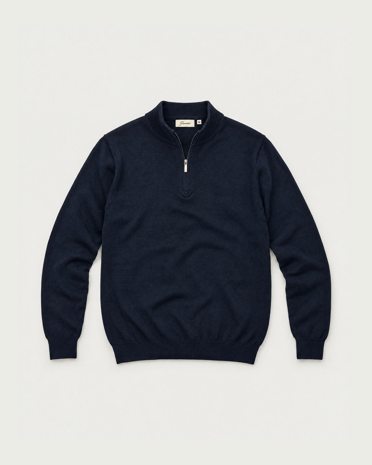 Romimi Knit Half-Zip in Navy, front view