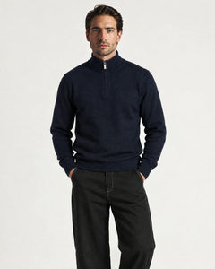 Knit Half-Zip - Navy - Adult