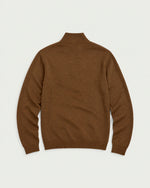 Romimi Knit Half-Zip in Tobacco, back view