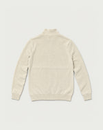 Romimi Knit Zip Cardigan in Cream, back view