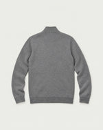 Romimi Knit Zip Cardigan in Grey Melange, back view