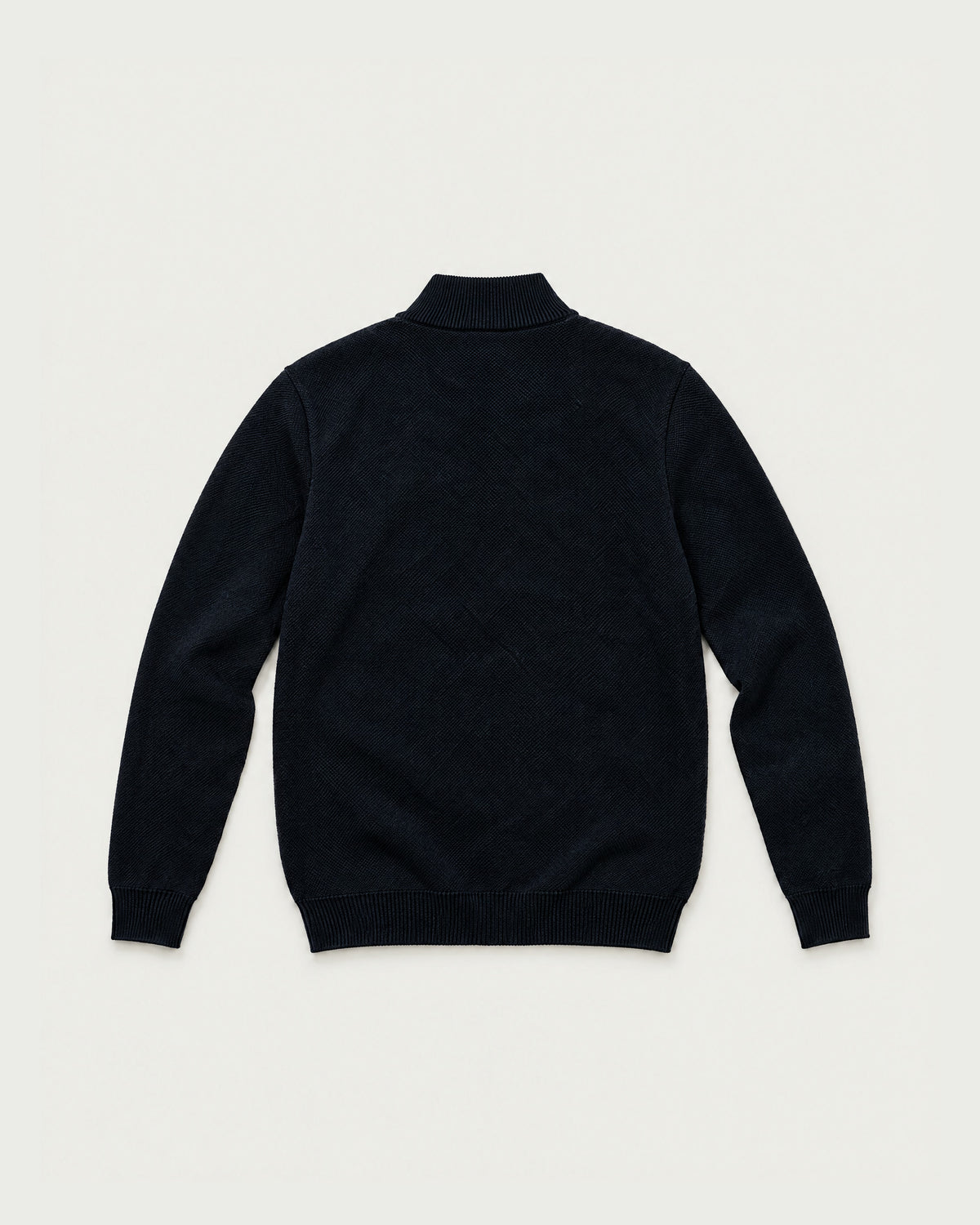 Romimi Knit Zip Cardigan in Navy, back view