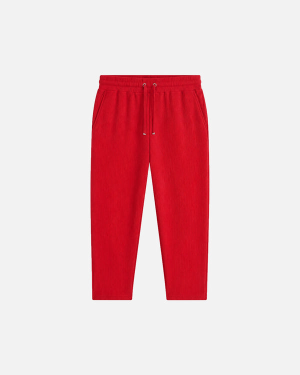Romimi Legacy Pleat Trousers in burgundy, kids product shot, front view