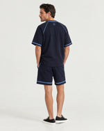 Man wearing the Romimi Léon Cotton Short, back view