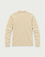 Romimi Mercerized Long Sleeve Tee in Beige, back view