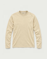 Romimi Mercerized Long Sleeve Tee in Beige, front view