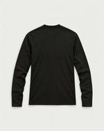 Romimi Mercerized Long Sleeve Tee in Black, back view