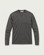 Romimi Mercerized Long Sleeve Tee in Charcoal, front view