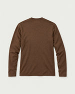 Romimi Mercerized Long Sleeve Tee in Chocolate, back view