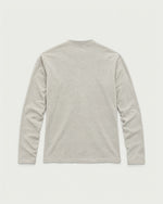 Romimi Mercerized Long Sleeve Tee in Light Grey, back view