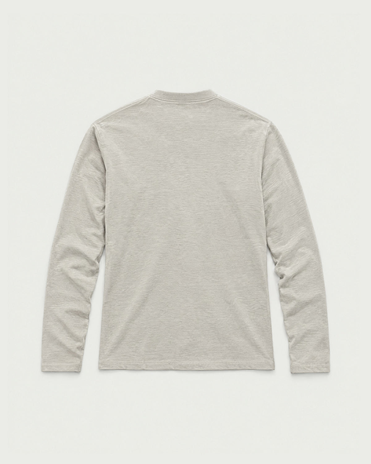 Romimi Mercerized Long Sleeve Tee in Light Grey, back view