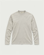 Romimi Mercerized Long Sleeve Tee in Light Grey, front view