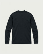 Romimi Mercerized Long Sleeve Tee in Navy, back view
