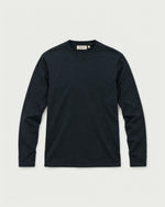 Romimi Mercerized Long Sleeve Tee in Navy, front view