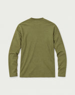 Romimi Mercerized Long Sleeve Tee in Olive, back view