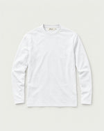 Romimi Mercerized Long Sleeve Tee in White, front view