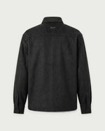 Romimi Overshirt in Black, adult product shot, back view