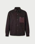 Romimi Overshirt in Black, adult product shot, front view