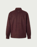 Romimi Overshirt in Chocolat, adult product shot, back view