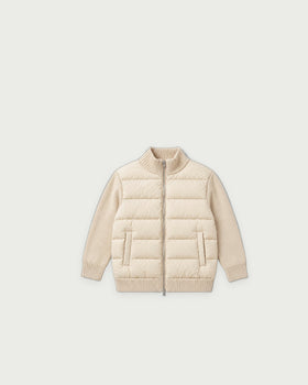 Padded Cardigan - Cream Beige - Boy