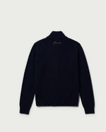 Romimi Padded Cardigan in Midnight Blue, adult product shot, back view