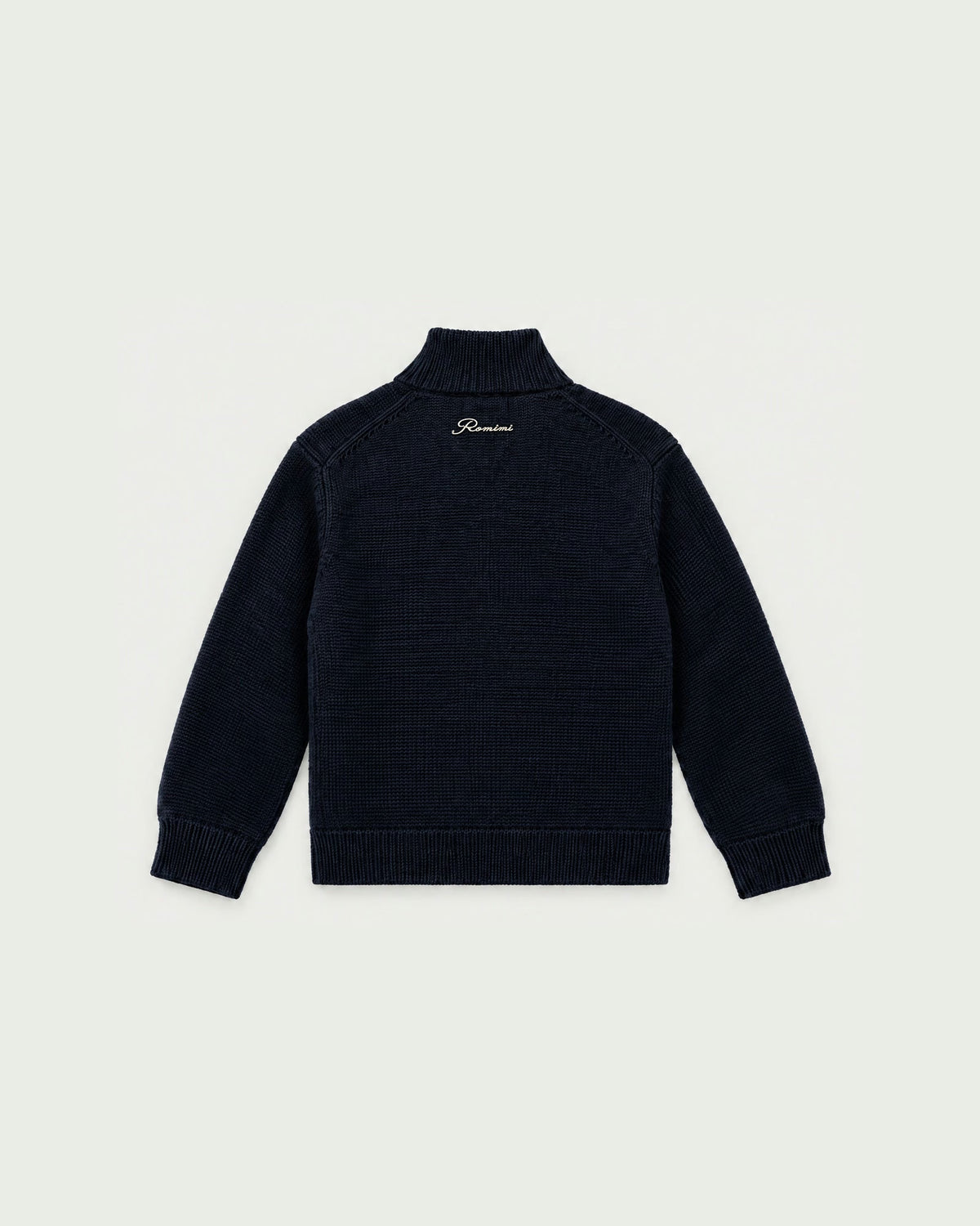 Romimi Padded Cardigan - Midnight Blue for kids, back view