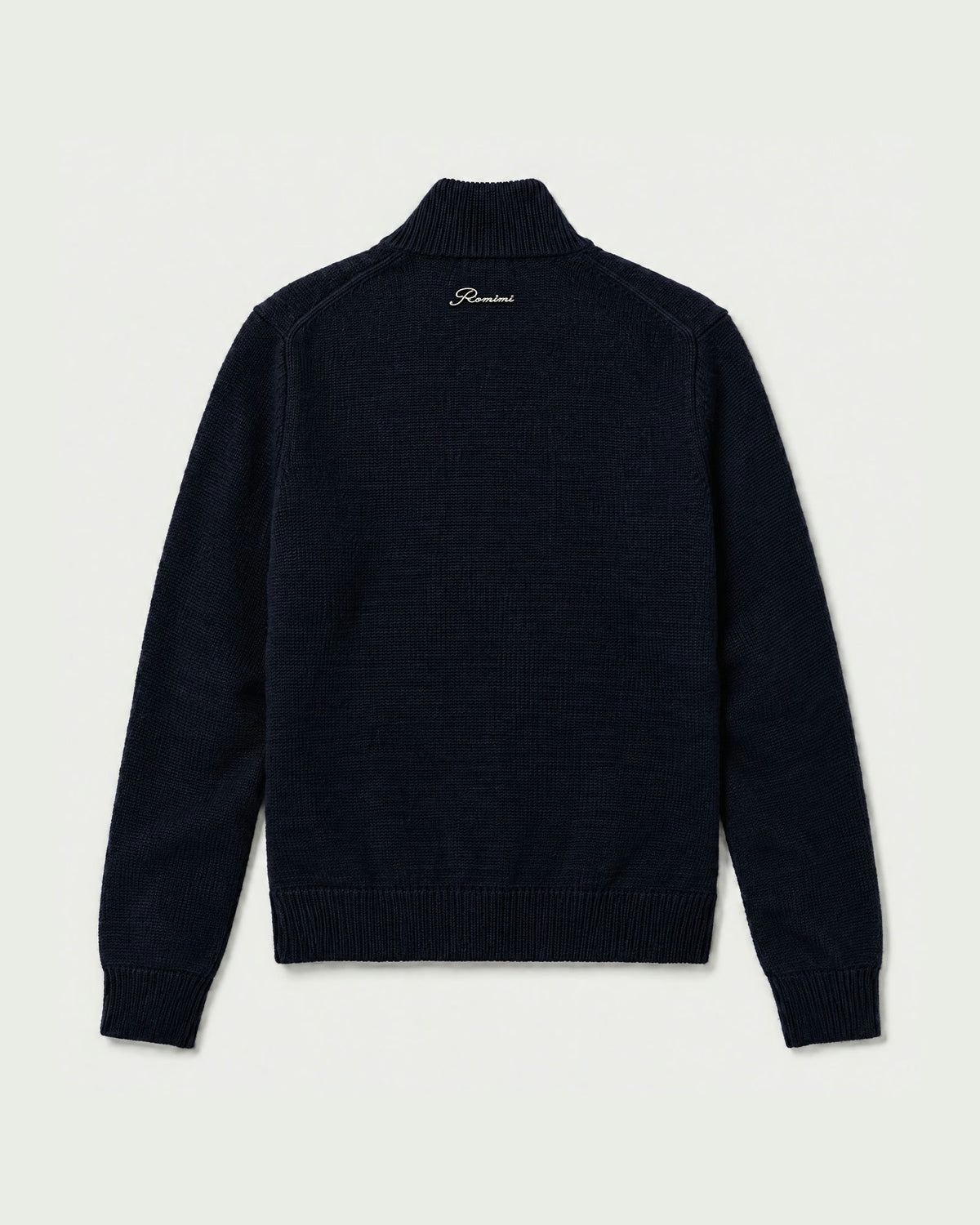 Romimi Padded Cardigan - Midnight Blue, back view