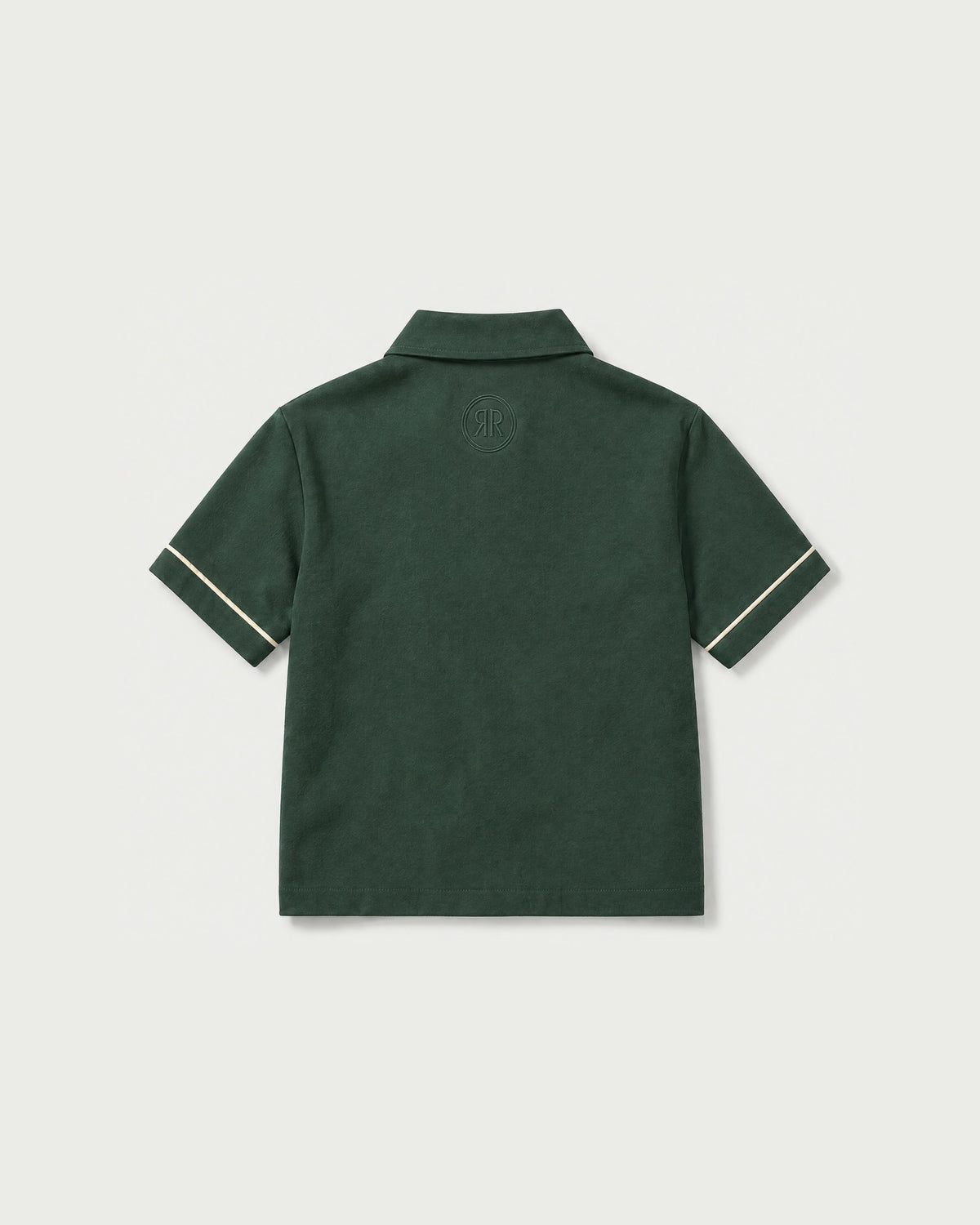 Romimi Paul Camp Collar Zip Shirt for kids, back view
