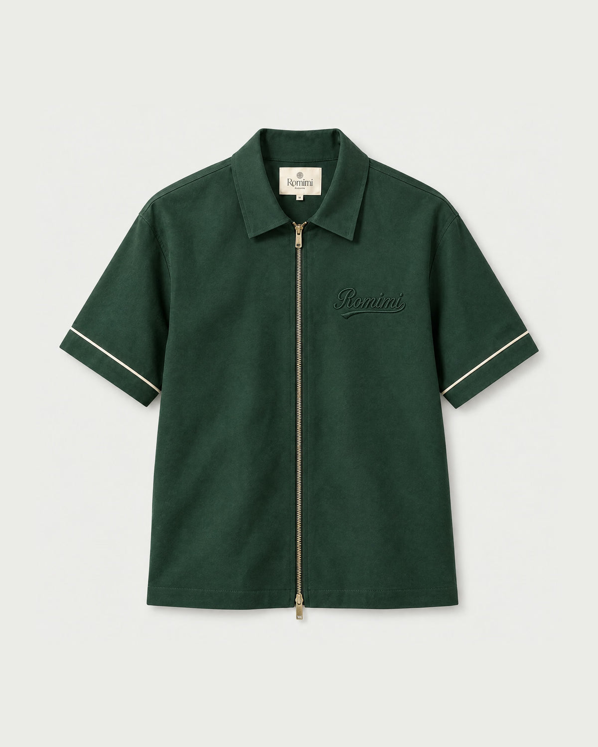 Romimi Paul Camp Collar Zip Shirt, front view