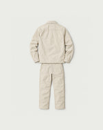 Romimi Relaxed Tech Suit in Beige, back view