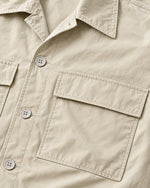 Romimi Relaxed Tech Suit in Beige, fabric close-up