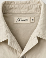 Romimi Relaxed Tech Suit in Beige, label close-up