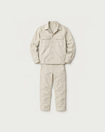 Romimi Relaxed Tech Suit in Beige, front view